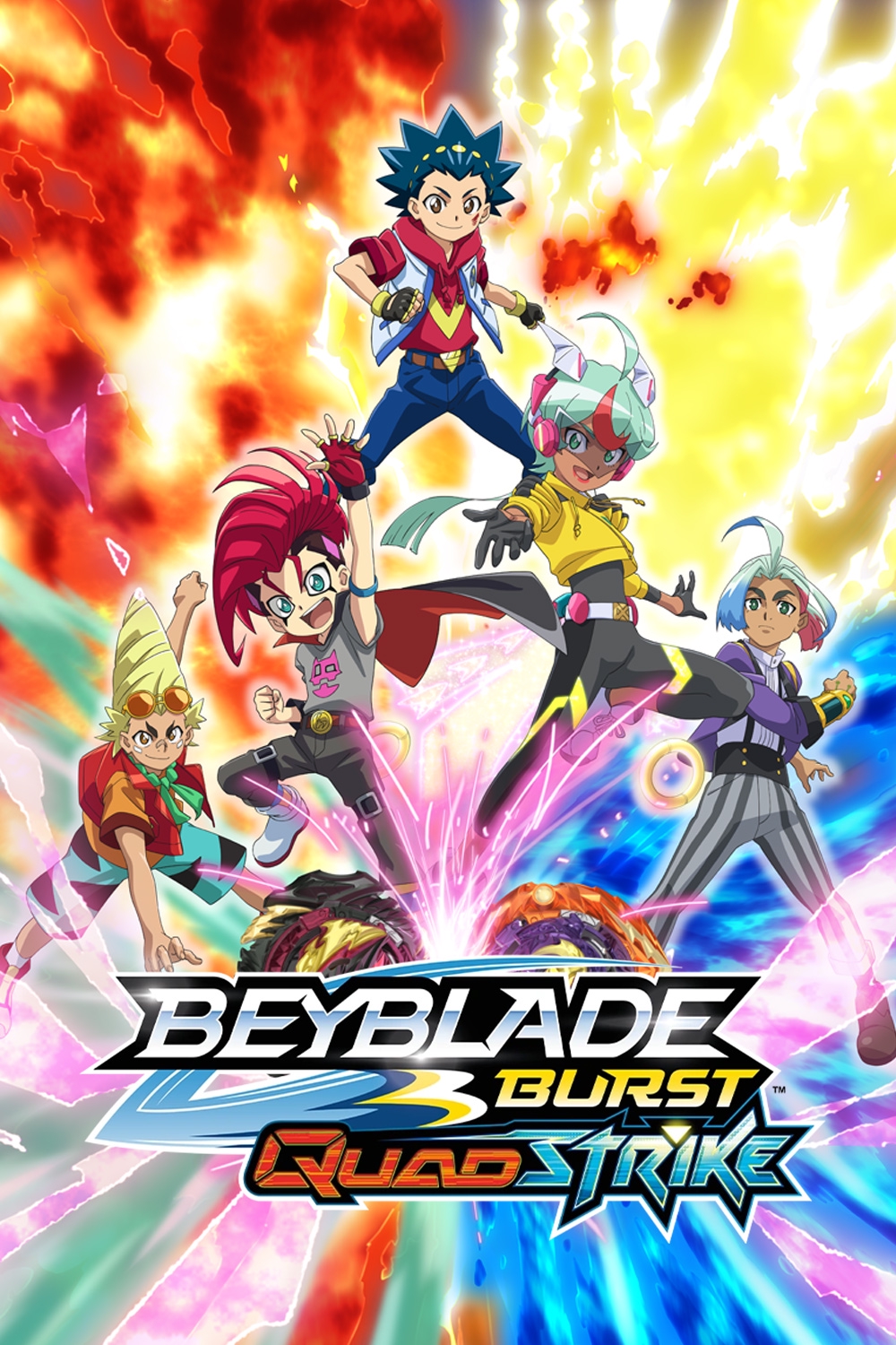 BEYBLADE BURST QUADSTRIKE EPISODE 20: Invincible Shadows! Aiger vs