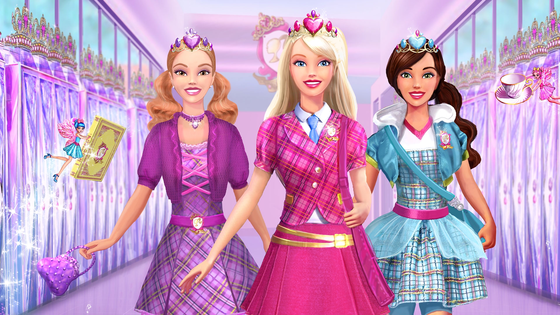 Игры для девочек куклы барби. Барби Академия принцесс. Барби Академия принцесс 2. Барби и три мушкетера.