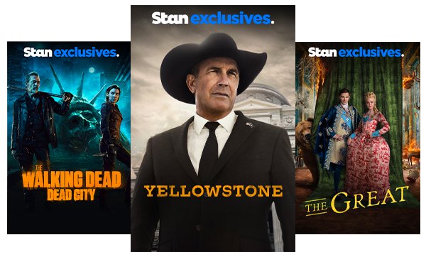 Stream TV Shows like The Walking Dead: Dead City, Yellowstone and The Great.