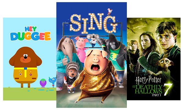 TV shows and movies for kids of all ages. Parental controls to keep kids safe.